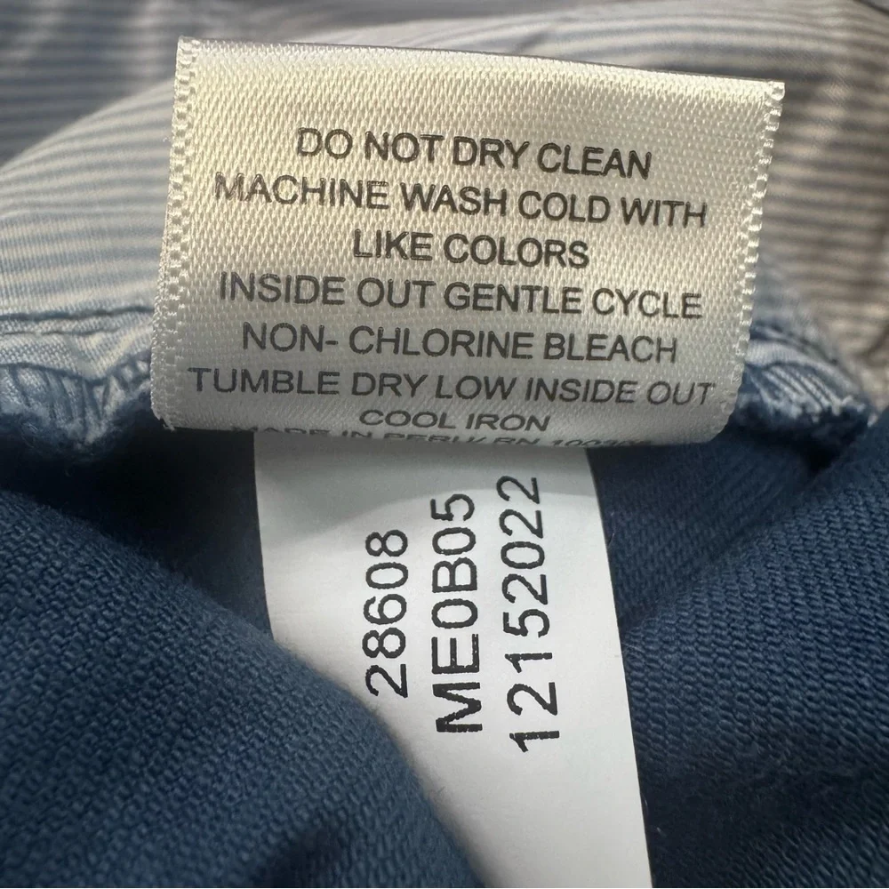 Peter Millar Crown Deep Blue Shorts Pima Cotton ME0B05 Mens Sz. 35